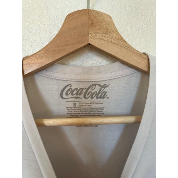 Coca Cola Short Sleeve White Tshirt Tie Dye Logo Women's Size Small Tee Womens C - Picture 3 of 4